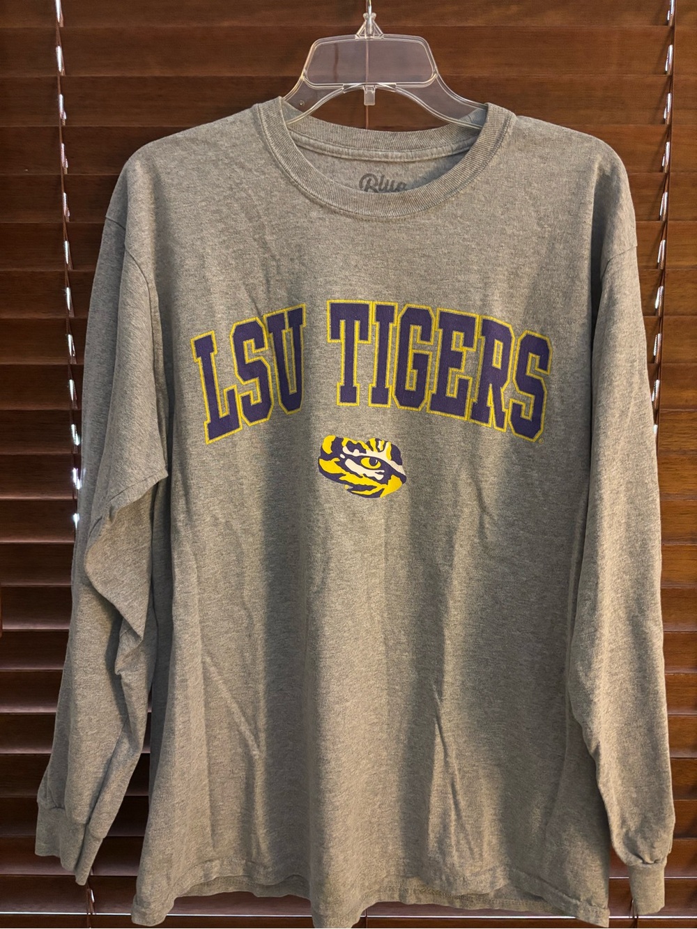 Blue 84 Heather Gray Logo Long Sleeve Tee